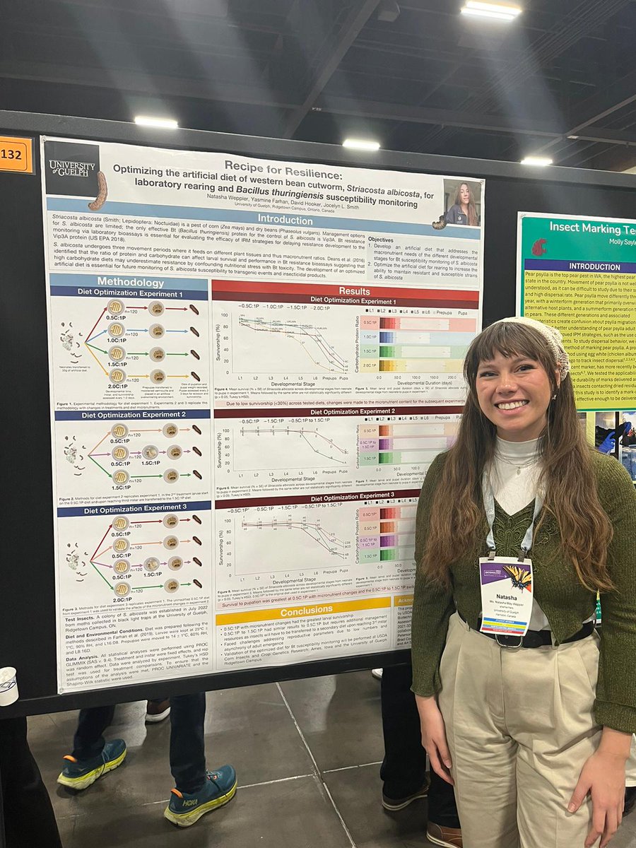 Natasha Weppler (@tash_leaf) on Twitter photo Had a great time at #entsoc24 sharing my work on #westernbeancutworm and meeting some incredible scientists. What an incredible experience! Had a great time at #entsoc24 sharing my work on #westernbeancutworm and meeting some incredible scientists. What an incredible experience!