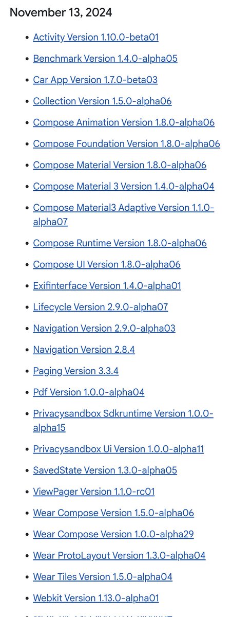 nicolaou_nicos's tweet image. Hey #AndroidDev 👋 , Check the new releases for #AndroidX libraries 👇

#Android 

developer.android.com/jetpack/androi…