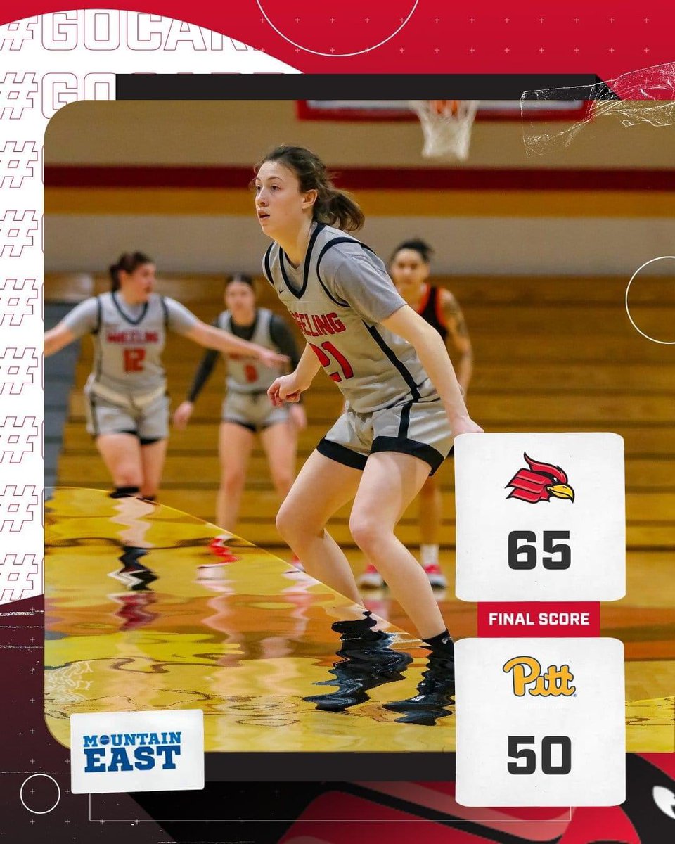 That's a final from Johnstown, PA. as we take down Pitt-Johnstown 65-50. Rachel Wilson gets her second double-double of the season, with 12 pts and 15 rbs while Kristel Rattasepp goes for 19 pts and 5 rbs! Graci Fairman added 15 big points off the bench! #GoCards #StickTogether