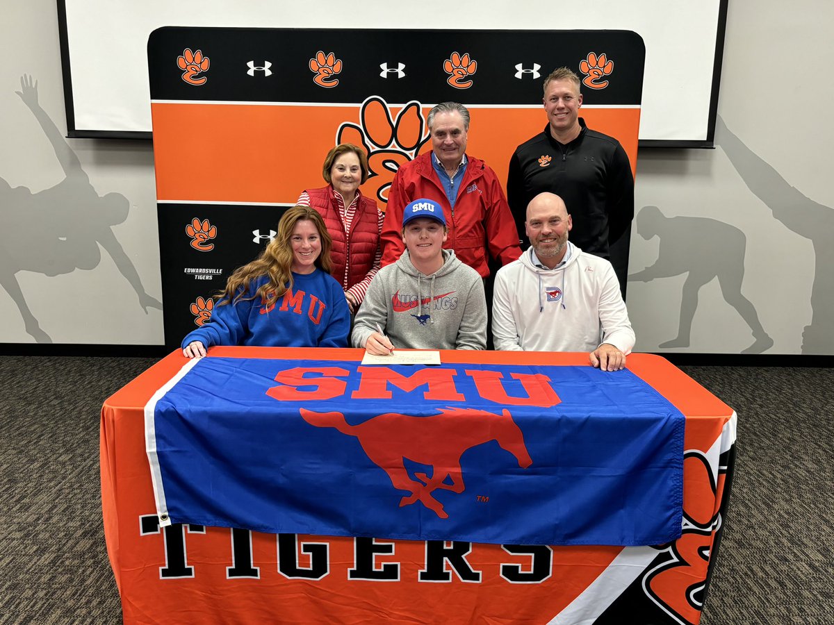 Congratulations Mason on your commitment to continue your academic and athletic career at SMU.  We look forward to seeing you represent EHS Golf and the Edwardsville community at the next level.  We couldn’t be more proud.  #letsgomustangs