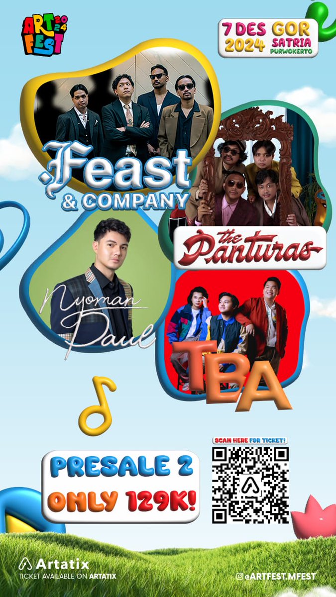 ch_s021's tweet image. ‼️GUYSS SIAPA MAU NNTN FEAST?? ayo beli di aku dapet harga sepesial😋, buat yang mau tau harga spesial nya bisa dm aku ajaa!! cepet kuota nya terbatass, ‼️kalo tanggal 19 harga nya normal lagi‼️. ayo ayo beli🤗😚

#infokonser #feast #NyomanPaul #zonauang