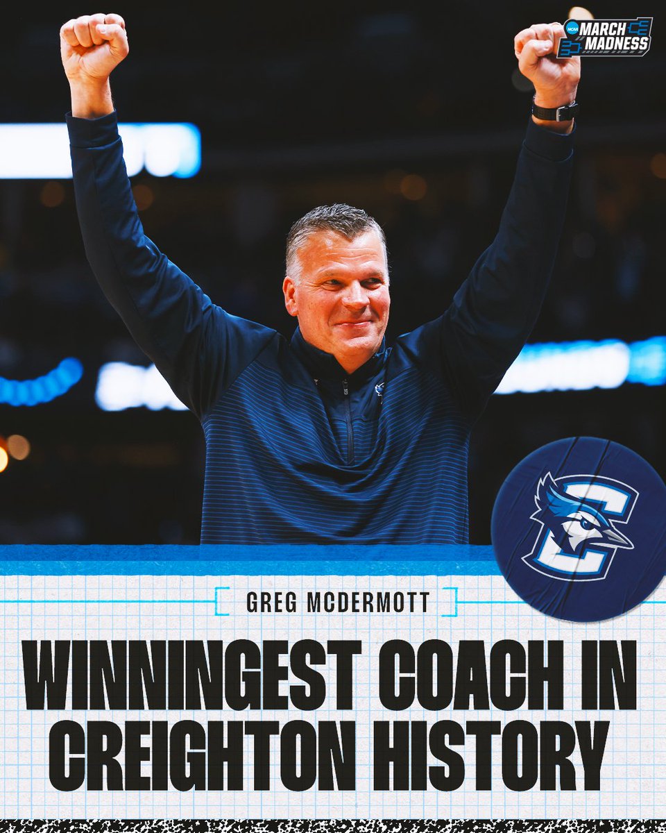 Big time accomplishment 🫡

Congratulations to Greg McDermott 👏