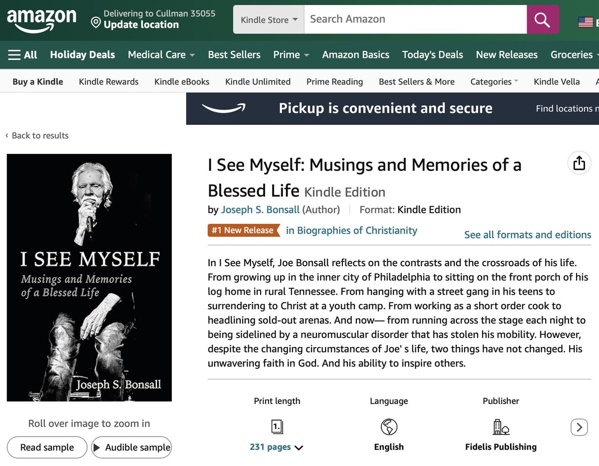 #1 #Amazon Christian Biographies!! Thank you to everyone who made this possible ⁦<a href="/joebonsall/">Joe Bonsall</a>⁩ ⁦<a href="/oakridgeboys/">The Oak Ridge Boys</a>⁩ ⁦<a href="/GTerashita/">Fidelis Publishing</a>⁩