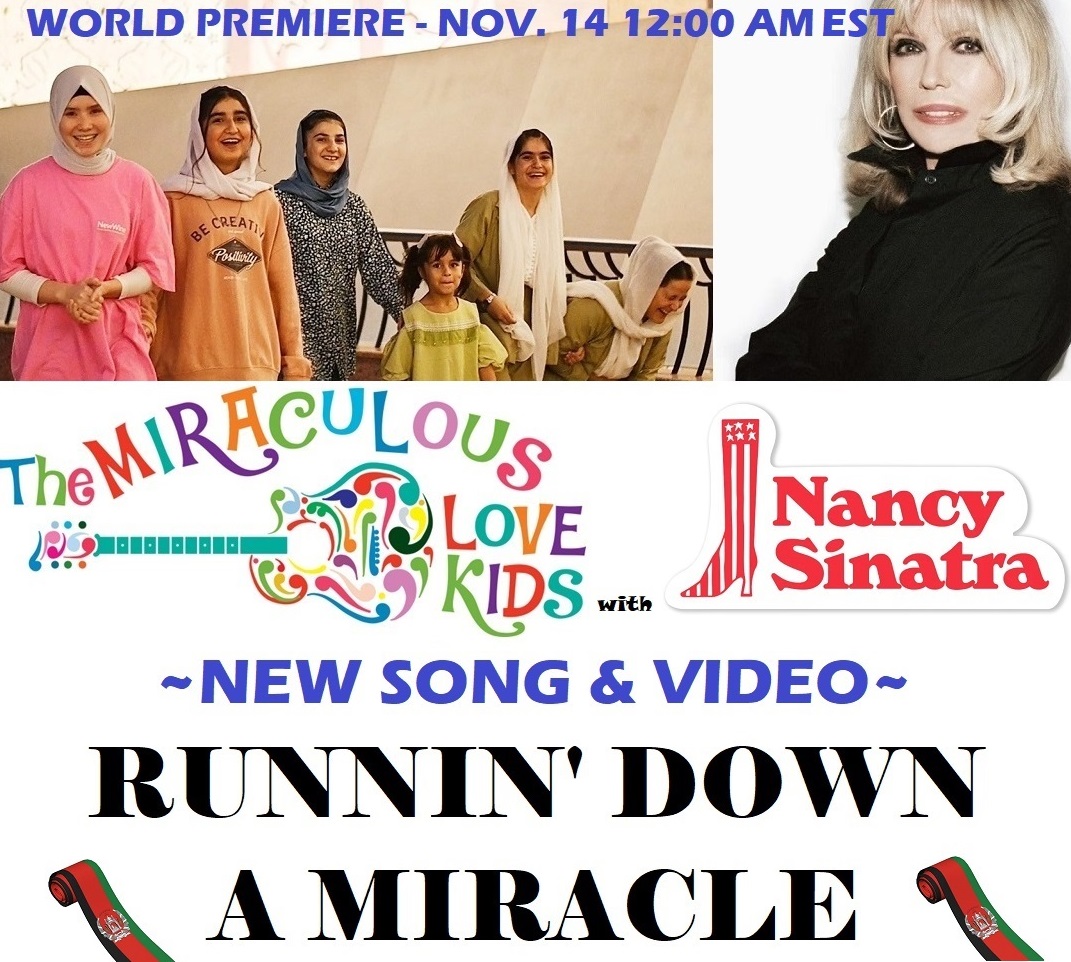 Less than an hour away #NancySinatra with #MiraculousLoveKids > youtu.be/zLzz_nC8-po