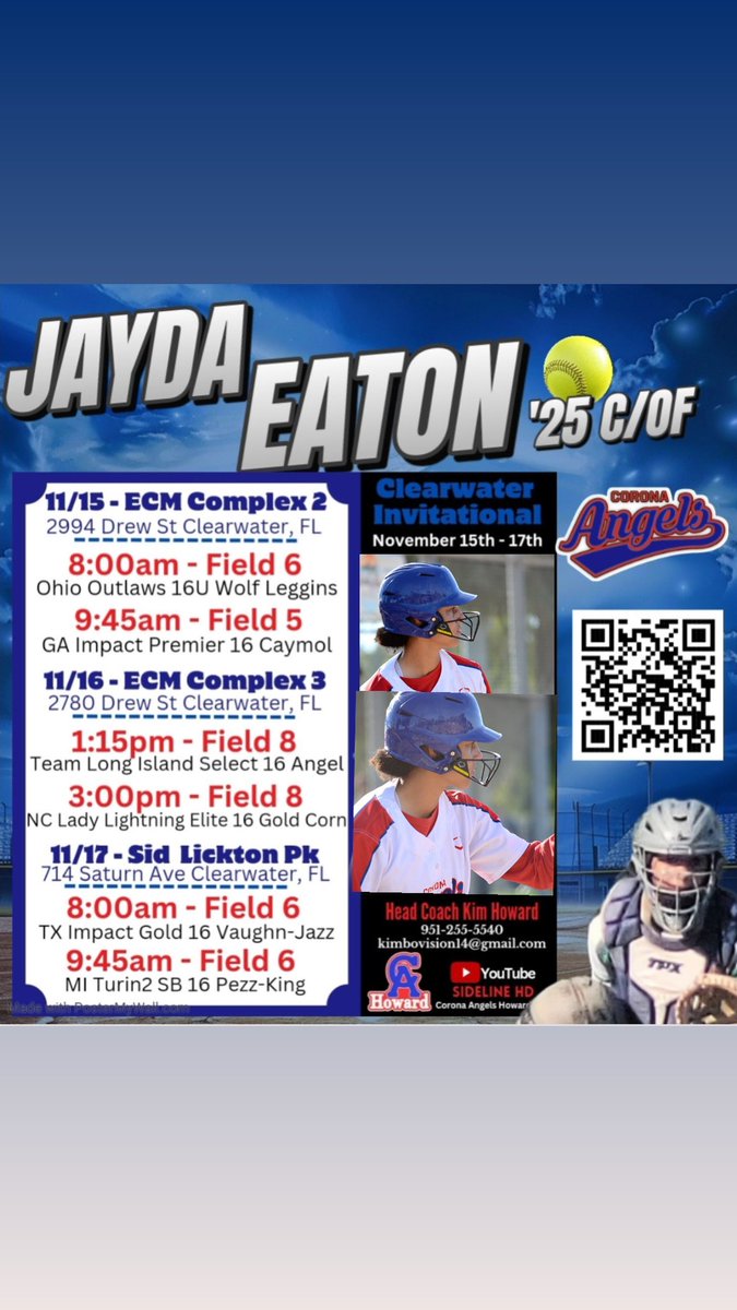 JaydaEaton3's tweet photo. Clearwater invitational schedule!!! 💙❤️@CA_Howard https://t.co/dfQqRIaJaO