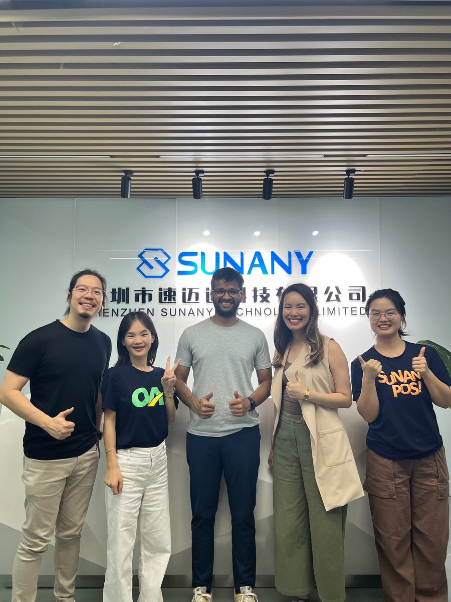 LilaHe96's tweet photo. Warmly welcome new friends to visit our company. 👏🥳

#POSfactory https://t.co/xZXtuflnFQ