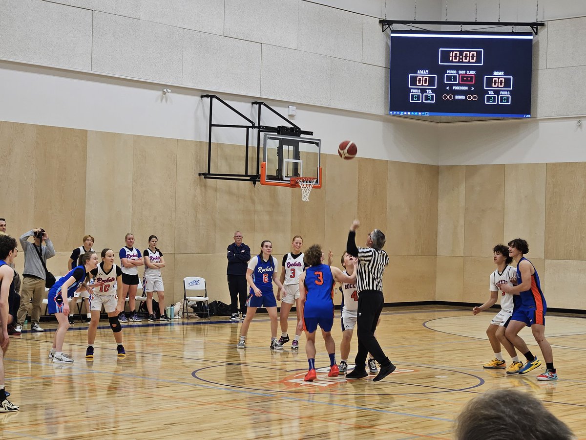 First jump ball at the opening of the brand new SSS gym!  #gorockets