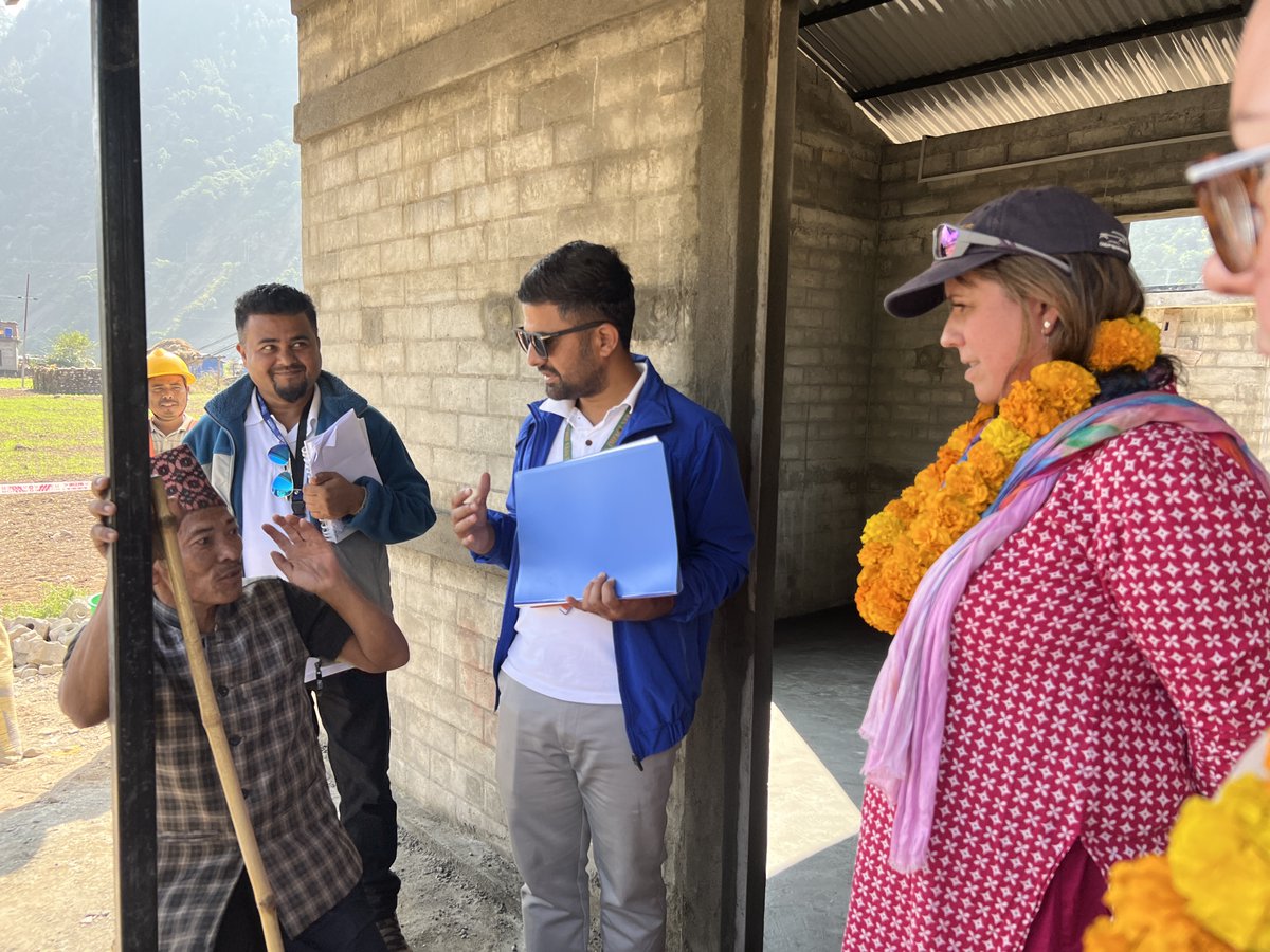 A joint visit for #JRAP, led by <a href="/UKinNepal/">UK in Nepal 🇬🇧🇳🇵</a> with <a href="/UN_Nepal/">United Nations in Nepal</a>, <a href="/NDRRMA_Nepal/">NDRRMA</a>, visited Jajarkot to see sustainable homes in progress. Hearing from beneficiaries about the impact was a powerful reminder of why this work matters. #BuildBackBetter