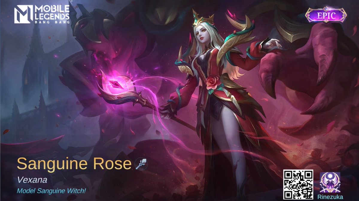Ridwanium's tweet photo. Saya baru saja mendapatkan Skin baru Sanguine Rose di Mobile Legends: Bang Bang! Ayo kita berhadapan melawan Player MOBA terbaik dunia bersama-sama! 
https://t.co/cjFmKf6Mw3 https://t.co/Pu0k6TO4Ai