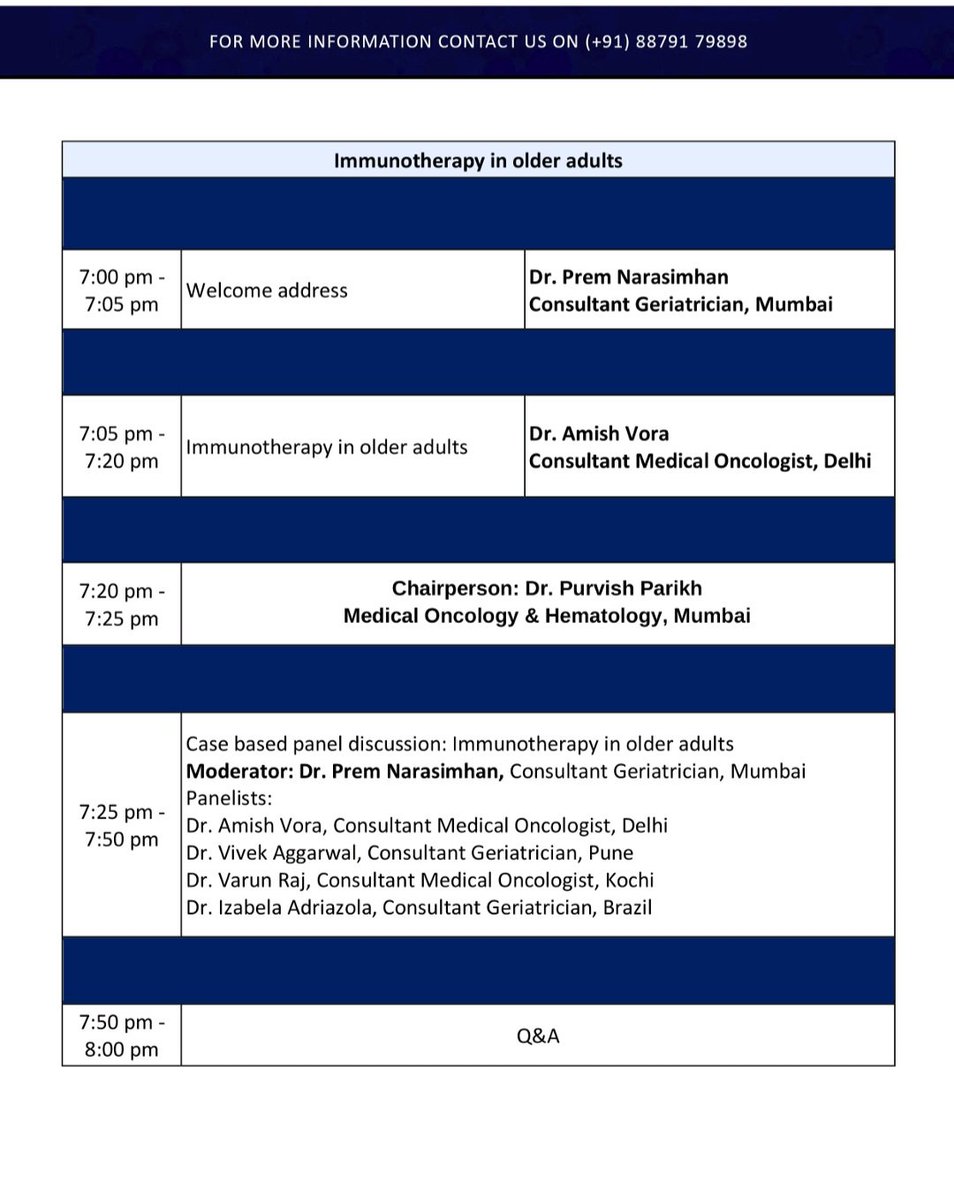 Dr Prem Narasimhan (@nnprem) on Twitter photo Join us today evening for the 7th Asian Geriatric Oncology Society Webinar on Immunotherapy in older adults at 7pm IST Join us today evening for the 7th Asian Geriatric Oncology Society Webinar on Immunotherapy in older adults at 7pm IST