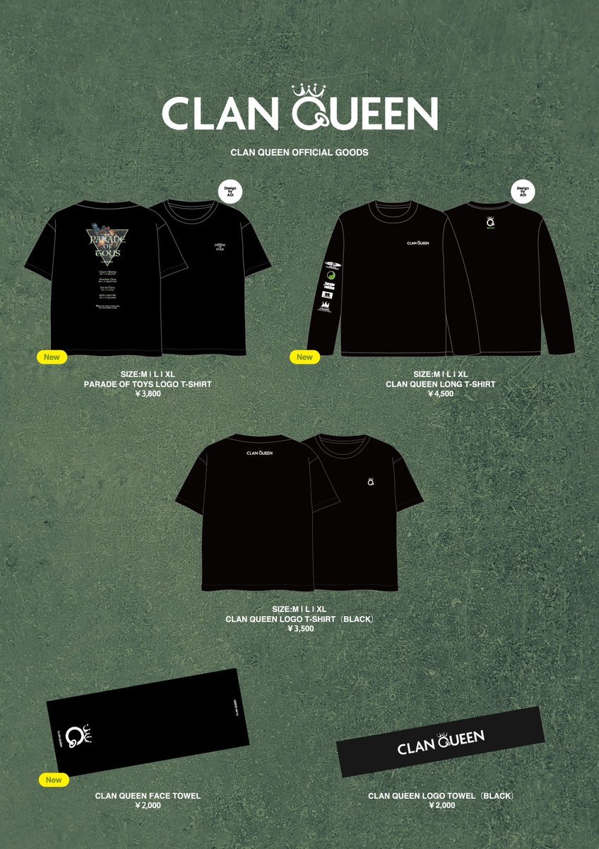 物販販売情報】 ------------------------------------ CLAN QUEEN 1st