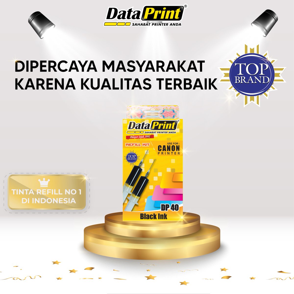 dataprintindo's tweet image. DataPrint Tinta Refill CANON DP40 (black) Tinta Suntik Original Refill untuk semua tipe printer Canon.

Tabung sudah dilengkapi petunjuk volume tinta dan jarum untuk merefill. Compatible dengan semua tipe printer canon.

#produk #dataprint #produkdataprint #tintarefillcanon