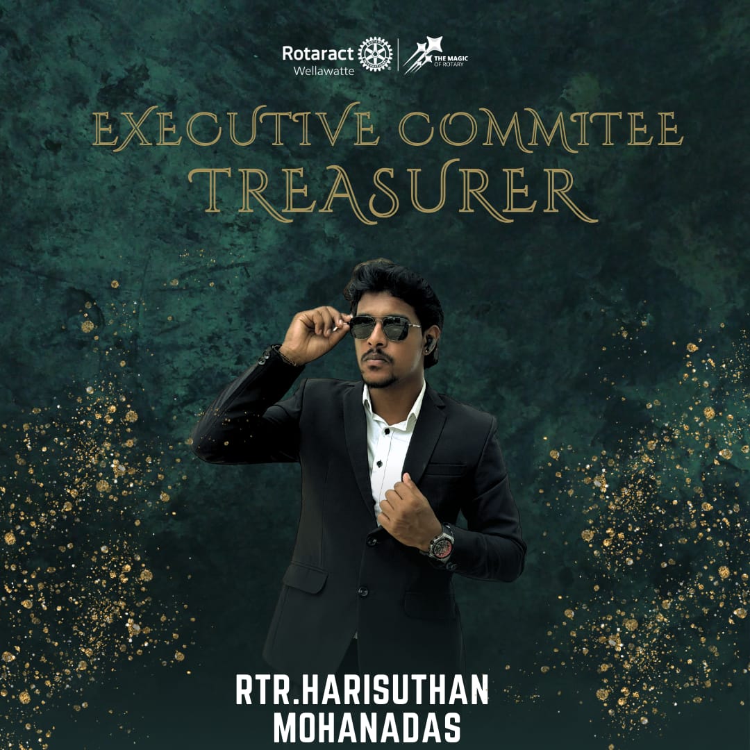 RotaractWella's tweet photo. 𝗥𝘁𝗿. 𝗛𝗮𝗿𝗶𝘀𝘂𝘁𝗵𝗮𝗻 𝗠𝗼𝗵𝗮𝗻𝗮𝗱𝗮𝘀 - 𝗧𝗿𝗲𝗮𝘀𝘂𝗿𝗲𝗿

Excited for his upcoming global initiatives!            

#RCW #Rotaract #Treasurer  #Rotaract3220 https://t.co/fh5meLttCI