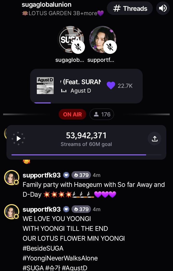 SupportMinKG93's tweet photo. Join us our DJ from Irish on air at @STATIONHEAD
Inár Misean de 500 agus 100M Go dtí seo Away agus Haegeum 🚬🤘🏻 https://t.co/QesxXoD0Dl

#24_7WITHD_DAY #3BILLION_ToAgustD

#LotusGardenSugaGlobalUnion🪷
항상 윤기와 함께 윤기는 항상 웃는다 
#SUGA #슈가 #AgustD
@BTS_twt https://t.co/Cfo2cDoM7q