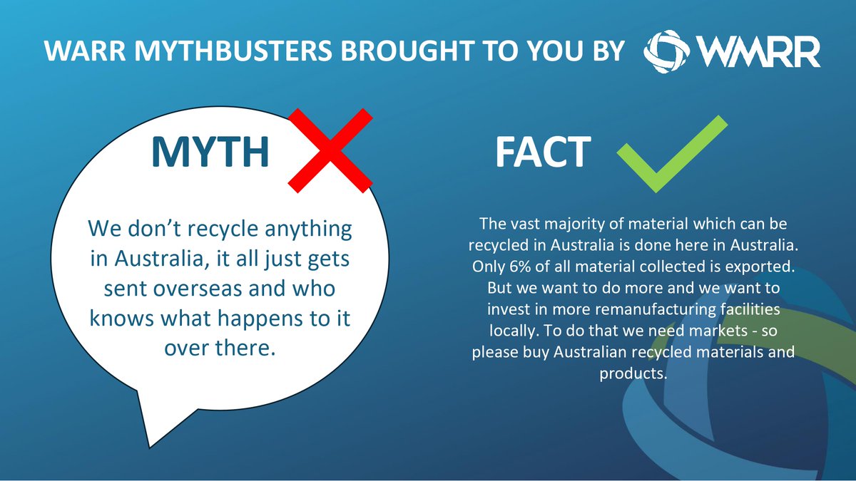 Busting myths this National Recycling Week. Myth 2 of 5 #wmrr #warr #recyclingweek #recycling #waste #myths #landfill