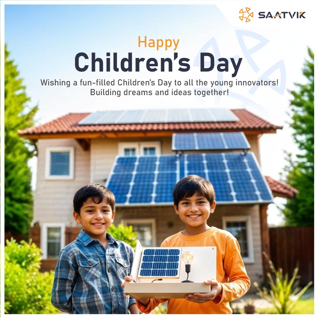 Saatvik Solar (@saatviksolar) on Twitter photo Happy Children's Day from <a href="/SaatvikSolar/">Saatvik Solar</a>! Today, we celebrate the limitless energy, curiosity & brilliance of children—the future of our world! At Saatvik Solar, we believe in empowering the next generation with the tools to create a brighter, cleaner, and more sustainable future. Happy Children's Day from <a href="/SaatvikSolar/">Saatvik Solar</a>! Today, we celebrate the limitless energy, curiosity & brilliance of children—the future of our world! At Saatvik Solar, we believe in empowering the next generation with the tools to create a brighter, cleaner, and more sustainable future.