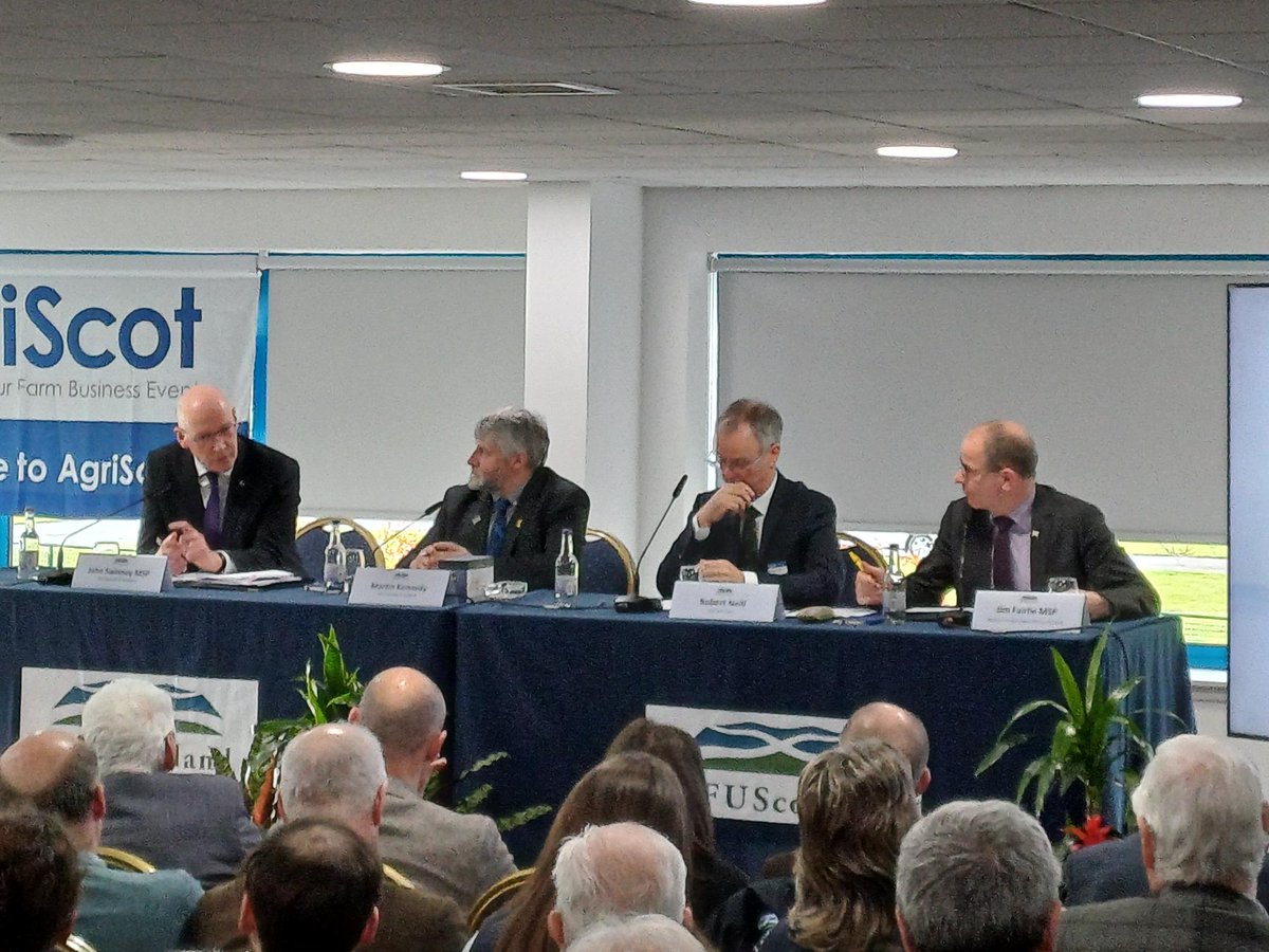 Yesterday the Project Officer attended AgriScot. John Swinney (First Minister) and Jim Fairlie (Minister for Agriculture and Connectivity) were in attendance. The importance of agriculture and rural communities were discussed. #AgriScot #ScottishGovernment #rural #communities