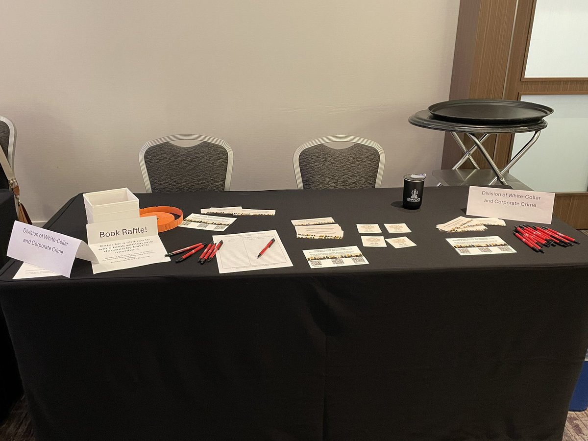 Come find us on Lower B2 outside the exhibition hall between Nob Hill rooms B and C to enter our book raffle, pick up some swag, and learn more about our Division. See you soon!

 #ASCSanFran24 #ASCriminology