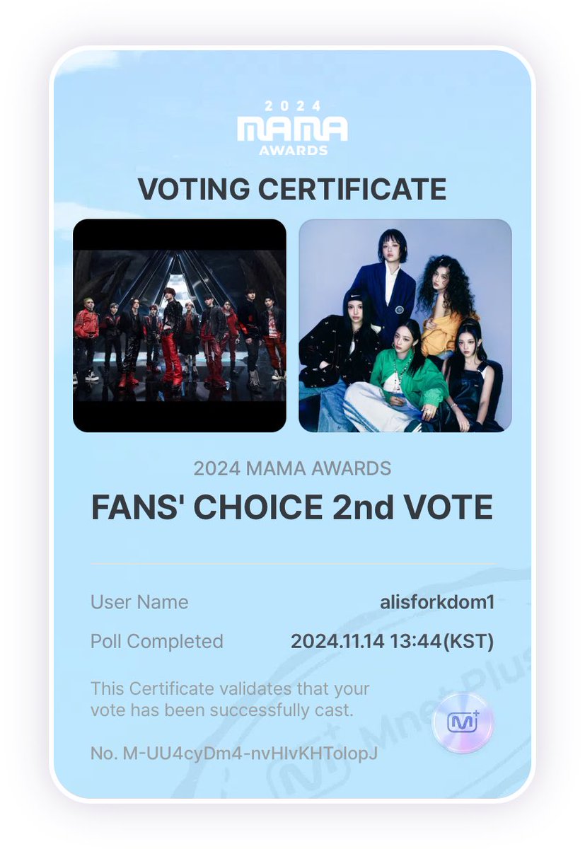 82OVE's tweet photo. #2024MAMAAWARDS #MnetPlus #FANSCHOICE https://t.co/kQgo4TdB6t