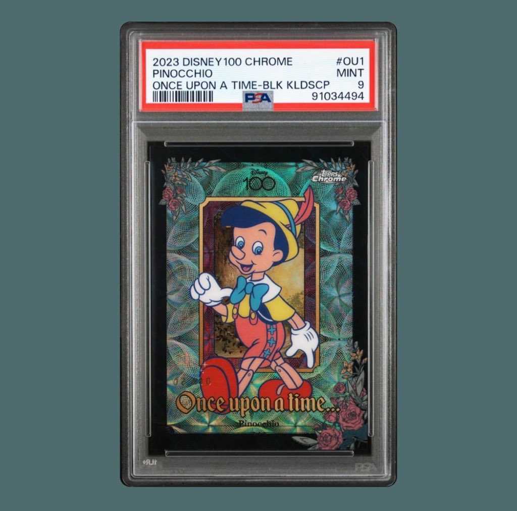 2k 

2023 DISNEY 100 CHROME
/10 case hit 

Dads leaving to retire in Mexico soon 
Would like to leave him a good chunk of change.  Rts appreciated