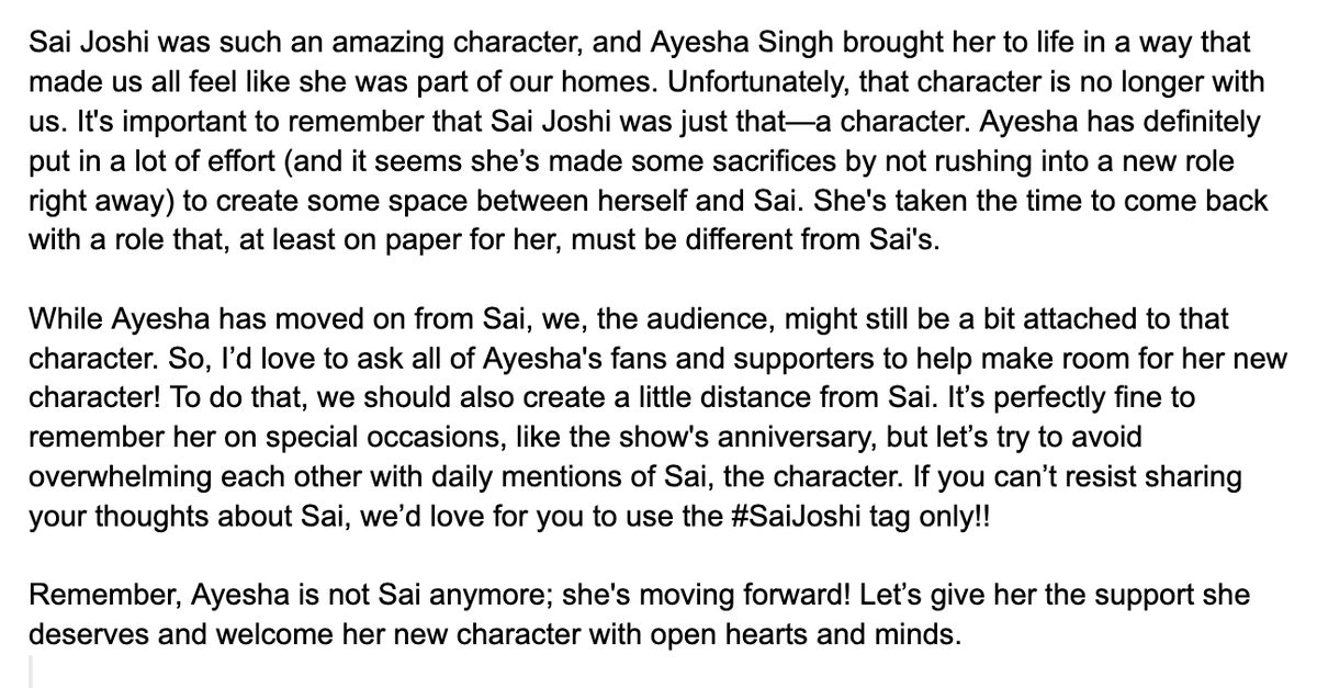 DeeRayna's tweet photo. #AyeshaSingh 
I kindly ask Ayesha's fans and supporters to take note of this humble request: https://t.co/bctg3hT0RI