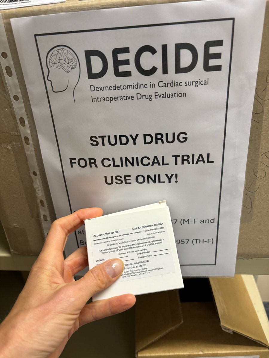 ANZCA Clinical Trials Network (@ctn_anzca) on Twitter photo The Royal Prince Alfred Hospital has enrolled the first participant into the DECIDE Trial today!
Congratulations to the RPA and #DECIDETrial teams - <a href="/ProfRobSanders/">Robert D Sanders</a> <a href="/TrialsCentre/">NHMRC CTC</a> <a href="/kaitykramer/">Kaitlin Kramer</a> <a href="/ANZCA/">ANZCA</a> #USYD The Royal Prince Alfred Hospital has enrolled the first participant into the DECIDE Trial today!
Congratulations to the RPA and #DECIDETrial teams - <a href="/ProfRobSanders/">Robert D Sanders</a> <a href="/TrialsCentre/">NHMRC CTC</a> <a href="/kaitykramer/">Kaitlin Kramer</a> <a href="/ANZCA/">ANZCA</a> #USYD