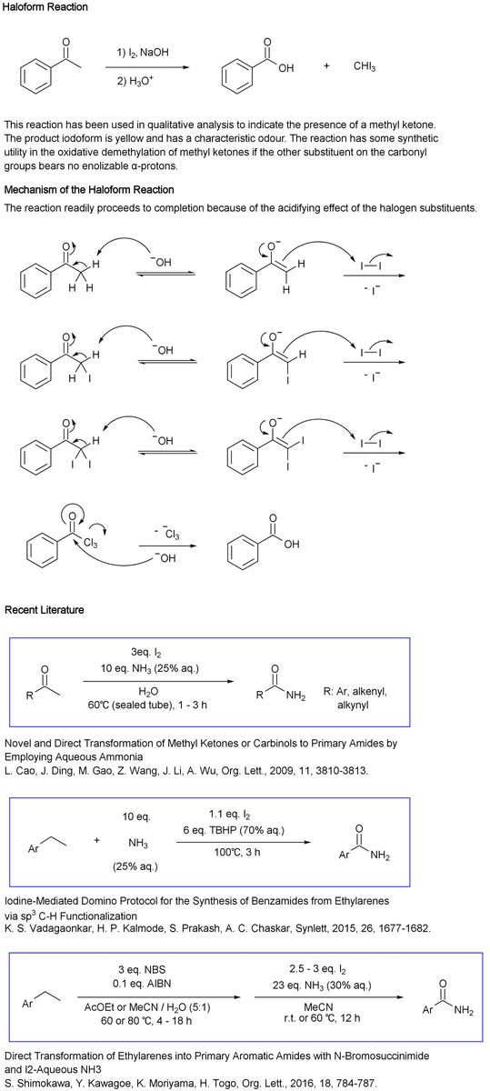 KingDraw_chem's tweet photo. Haloform Reaction #namereaction #KingDraw https://t.co/X2WnQtgUiF