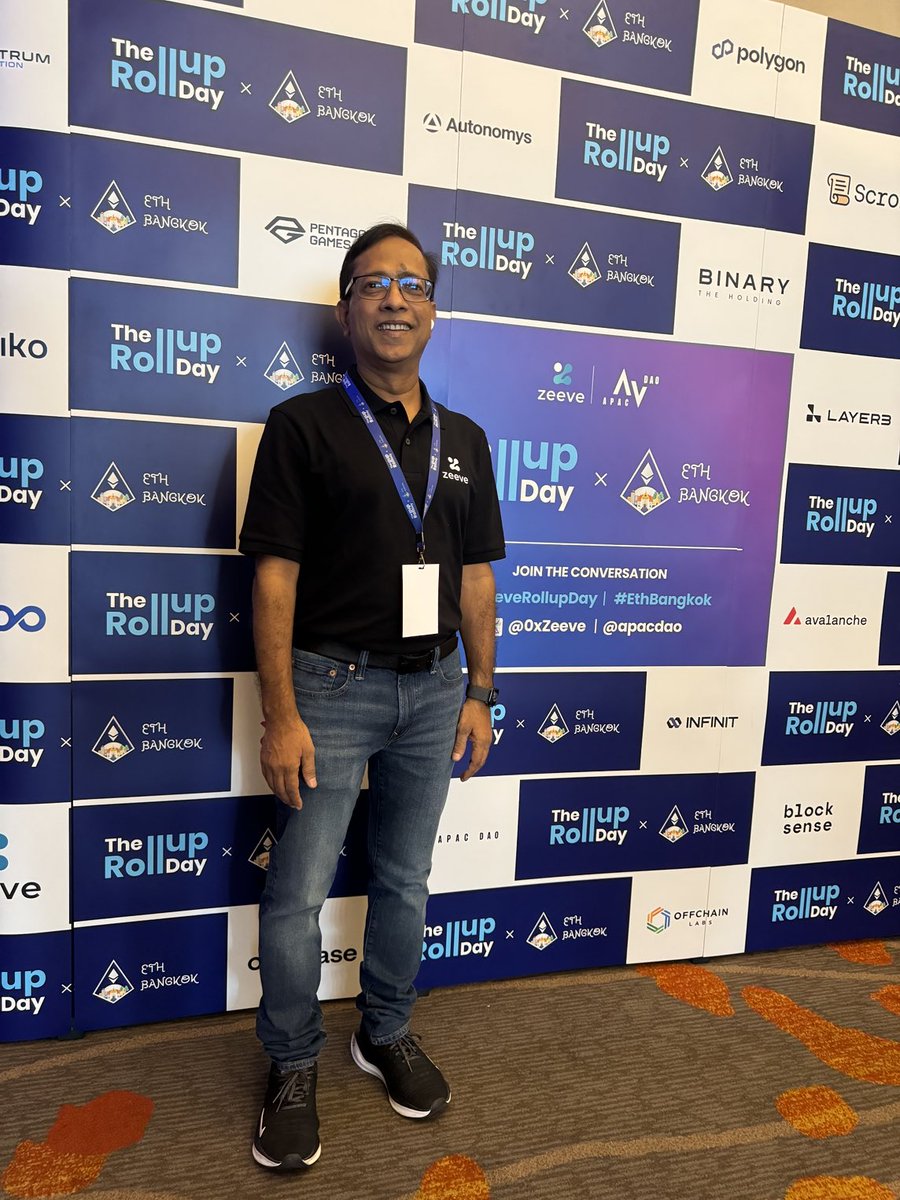 rpchamria's tweet image. Getting ready for the most exciting event at #devcon #bangkok - ⁦@0xZeeve⁩ The Rollup Day. #zeeve #raas