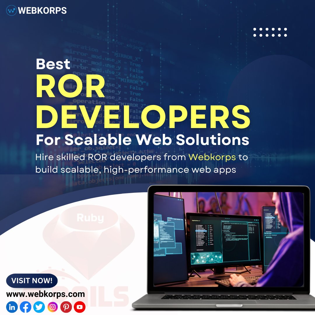 webkorpsllc's tweet photo. Transform Ideas into Scalable #WebSolutions with Expert #RORDevelopers

Build high-performance #webapps with #WebKorps! Our skilled #RubyonRails developers bring your vision to life with custom solutions.
Ready to elevate your digital presence https://t.co/ag8yk6yODX https://t.co/d1rOqHSaTB