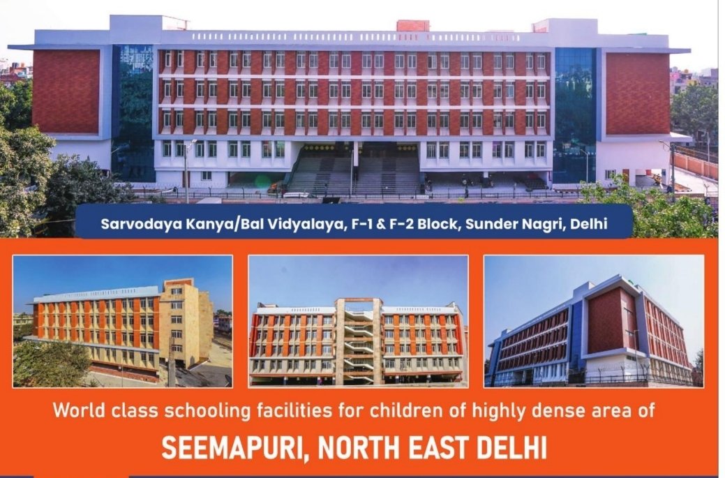 Good News

Delhi CM <a href="/AtishiAAP/">Atishi</a> to Inaugurate World Class Govt School at Seemapuri Today.

Just look at the Building 😍