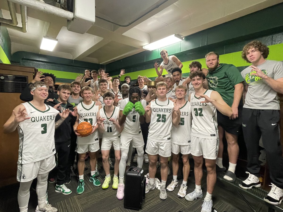 Quaker Bowl WIN ✅
Home Opener WIN ✅
Team WIN ✅ 

Jed Smith earns our CULTURE AWARD 
Rashid Chisholm earns our HULK HANDS AWARD

#WePressOn #RunOurRace