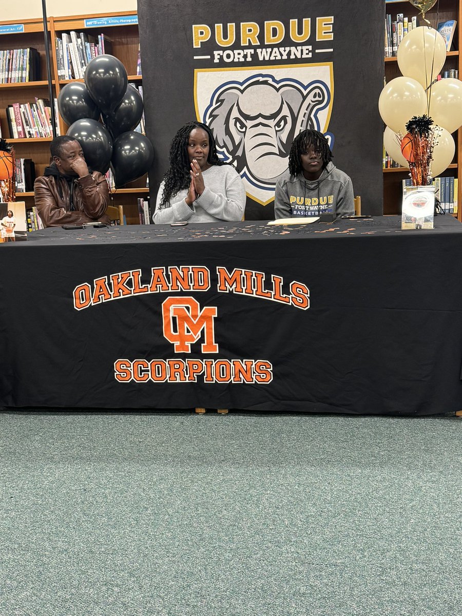 GLP Basketball (@glp_basketball) on Twitter photo Awesome celebration of Destiny Macharia at Oakland Mills HS as she makes her commitment to <a href="/MastodonWBB/">Purdue Fort Wayne WBB</a> official! Proud of this kid! #GLPFamily💙🖤💙 Awesome celebration of Destiny Macharia at Oakland Mills HS as she makes her commitment to <a href="/MastodonWBB/">Purdue Fort Wayne WBB</a> official! Proud of this kid! #GLPFamily💙🖤💙