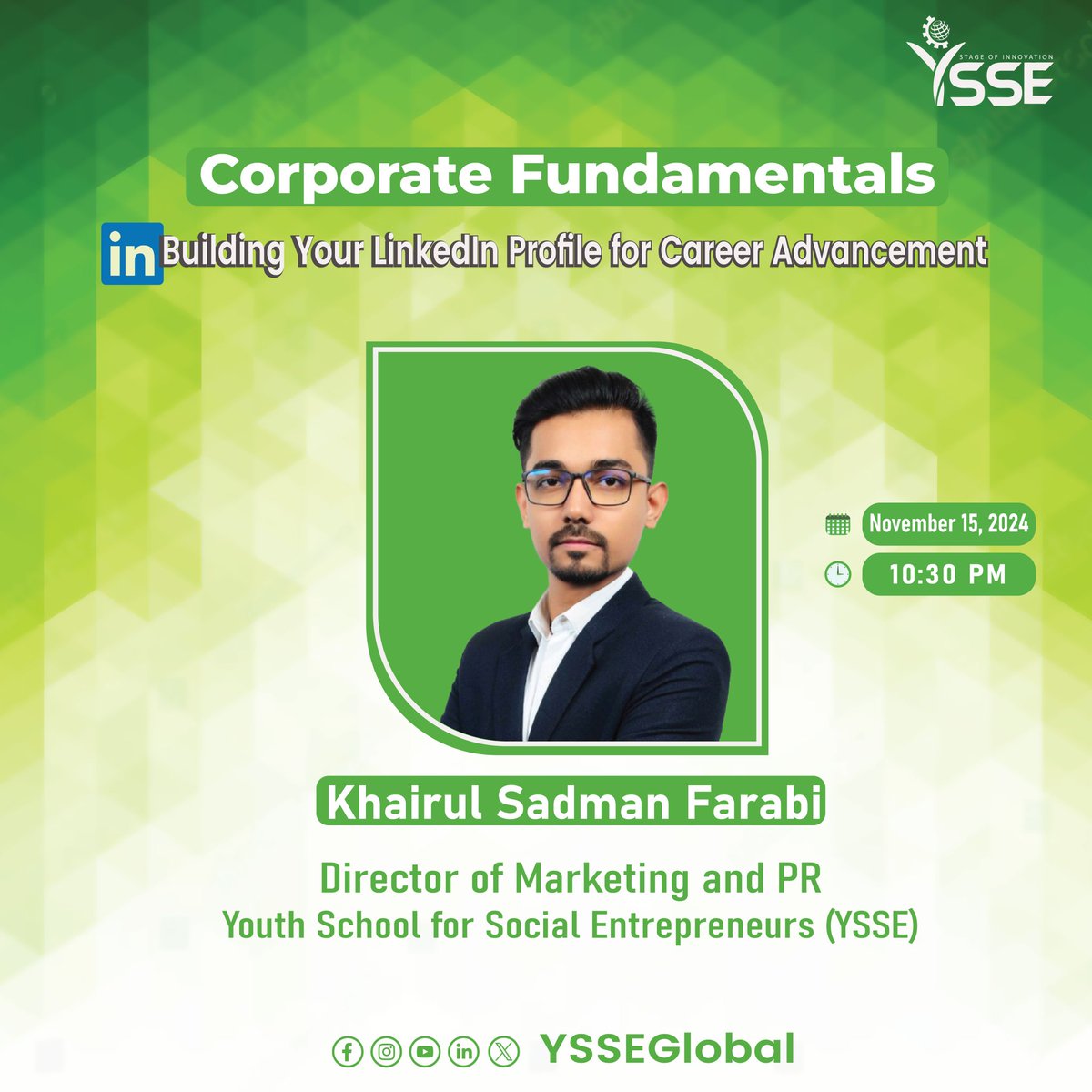 YSSEGLOBAL's tweet image. Your LinkedIn profile serves as your digital introduction to the professional world. A well-crafted profile can highlight your expertise, expand your network, and pave the way for future career opportunities.
#CorporateFundamentals #VirtualInternshipProgram12thBatch #YSSE