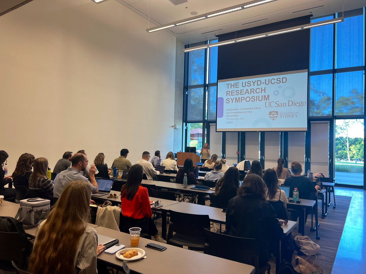 An incredible day at <a href="/uofsandiego/">USD</a> meeting new friends and research collaborators across the mental health and substance use space. Grateful to be in sunny California as part of the USYD-UCSD Priority Partnership! <a href="/TheMatilda_USyd/">The Matilda Centre</a> 🧠