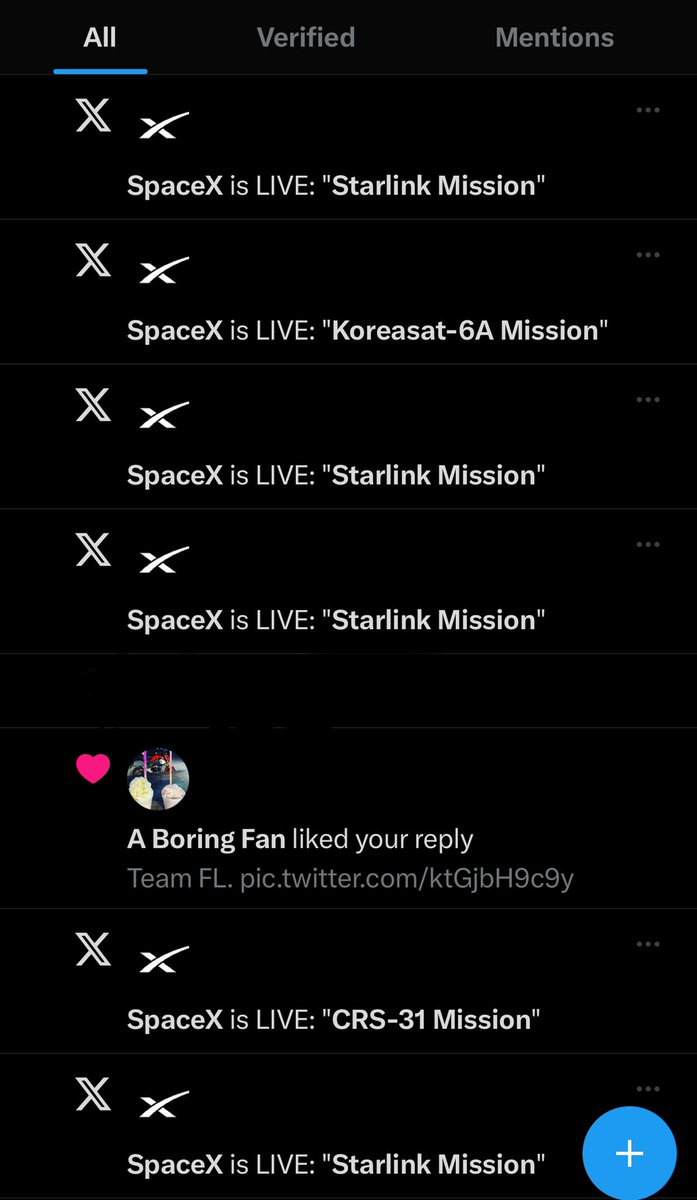 LiquidMetalLab's tweet image. Never stop building until your notifications look like this on someone’s timeline.