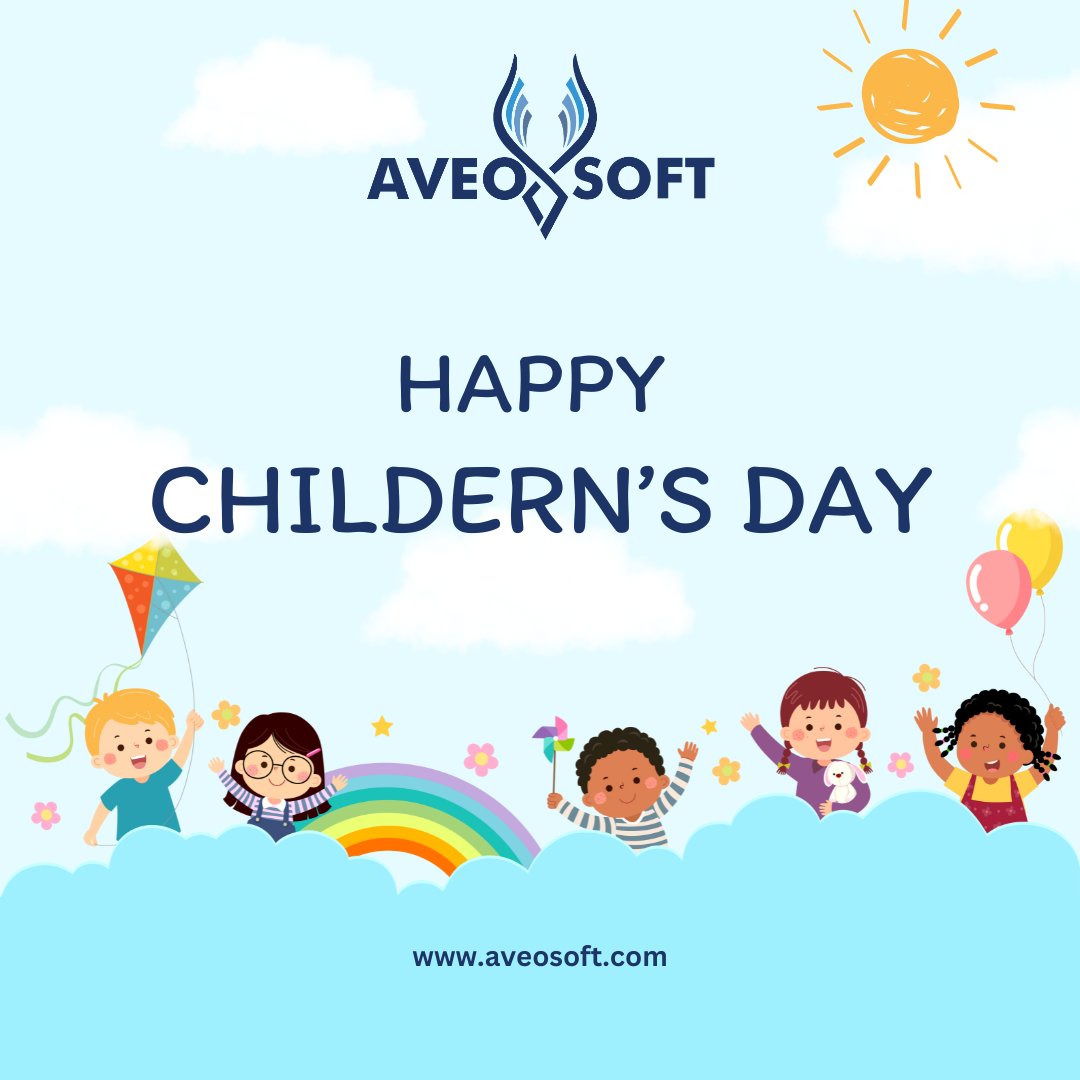 aveosoft's tweet photo. 🌈Every child is a bundle of potential waiting to bloom! 🌼 On this Children’s Day, let’s pledge to nurture, guide, and cheer on the dreams of our little ones. 🎉 

#HappyChildrensDay #NurturingDreams https://t.co/AgJb1jTItH