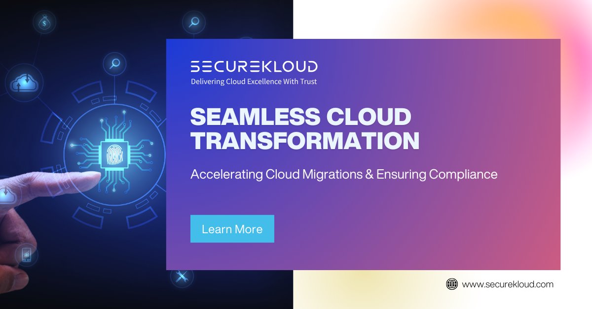 SecureKloudTech's tweet image. SecureKloud’s Cloud Embotics enabled a leading medical tech giant to:​

Migrate 100+ critical systems in 6 months​
Reduce TCO by 50%​
Achieve 100% HIPAA compliance​
Transform your cloud journey with us!

Learn More: shorturl.at/LgSy9

#SecureKloud #DataEdge #DataAnalytics