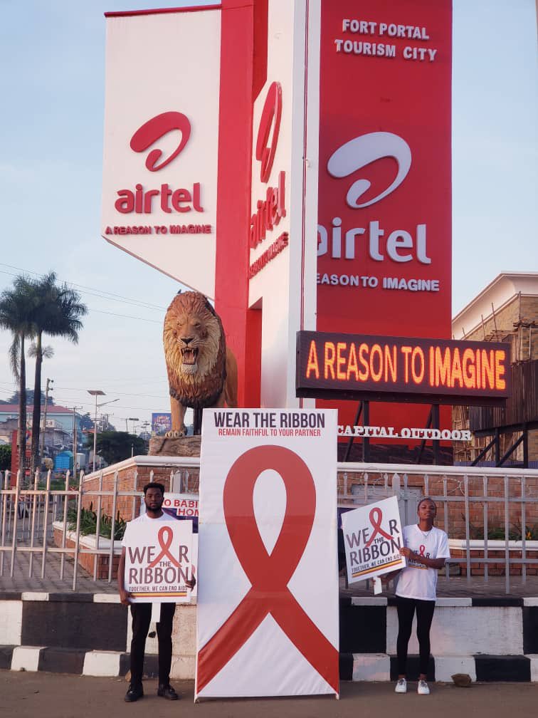 Activations for the #WearTheRedRibbon campaign commence across the country in preparation for World AIDS Day Commemorations. 
We are urging all Ugandans to wear a red ribbon until December 1st, as we remember those we have lost to HIV and AIDS, but also to stand together in