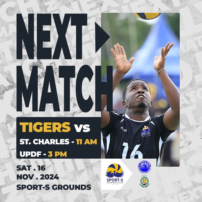 sport_svoleybal's tweet photo. Ready for the Friendly fire 🔥 🔥🔥?. Saturday 16th Mikasa will speak in tongues as 🐅 🐅🐅Tigers takes on @Ntinda_VC  . Sunday  17th ladies will take on @university_voll . All games will be at the home of Classic volleyball. https://t.co/lFb6JDrLnP