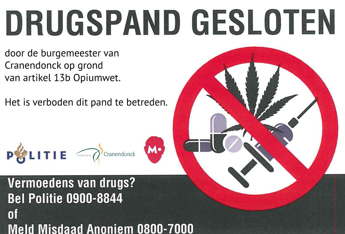 Bedrijfspand in Maarheeze gesloten na vondst harddrugs