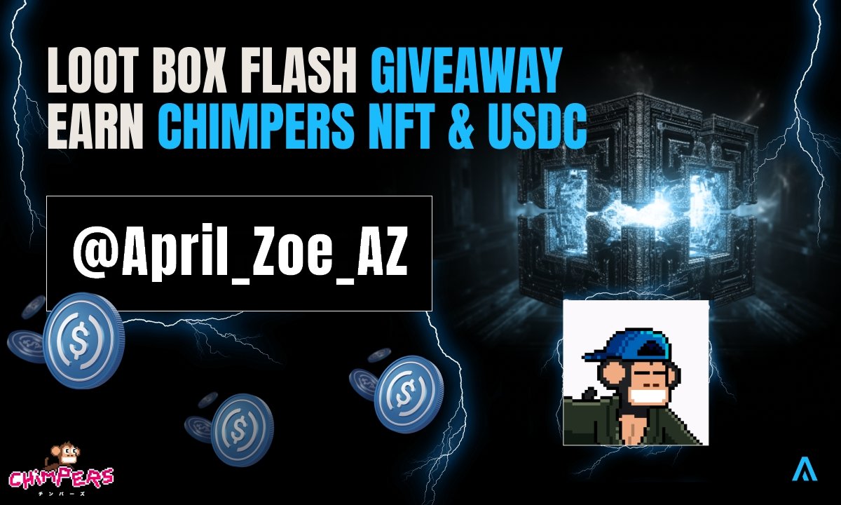 #Giveaway <a href="/AgoraHub_io/">Agora - Web3's Opportunity Arena</a> for the Flash CHIMPERS Loot Box on November 19 - 5pm CET

Prize: <a href="/ChimpersNFT/">Chimpers Archived</a> &amp; $21,500 USD

5 loot boxes to win!

1️⃣ Follow <a href="/AgoraHub_io/">Agora - Web3's Opportunity Arena</a>
2️⃣ Follow <a href="/aprilzoe/"></a>
3️⃣ Like &amp; Retweet
4️⃣ Tag 2 friends

Draw on November 15 at 6pm CET

bit.ly/4fFQfkQ