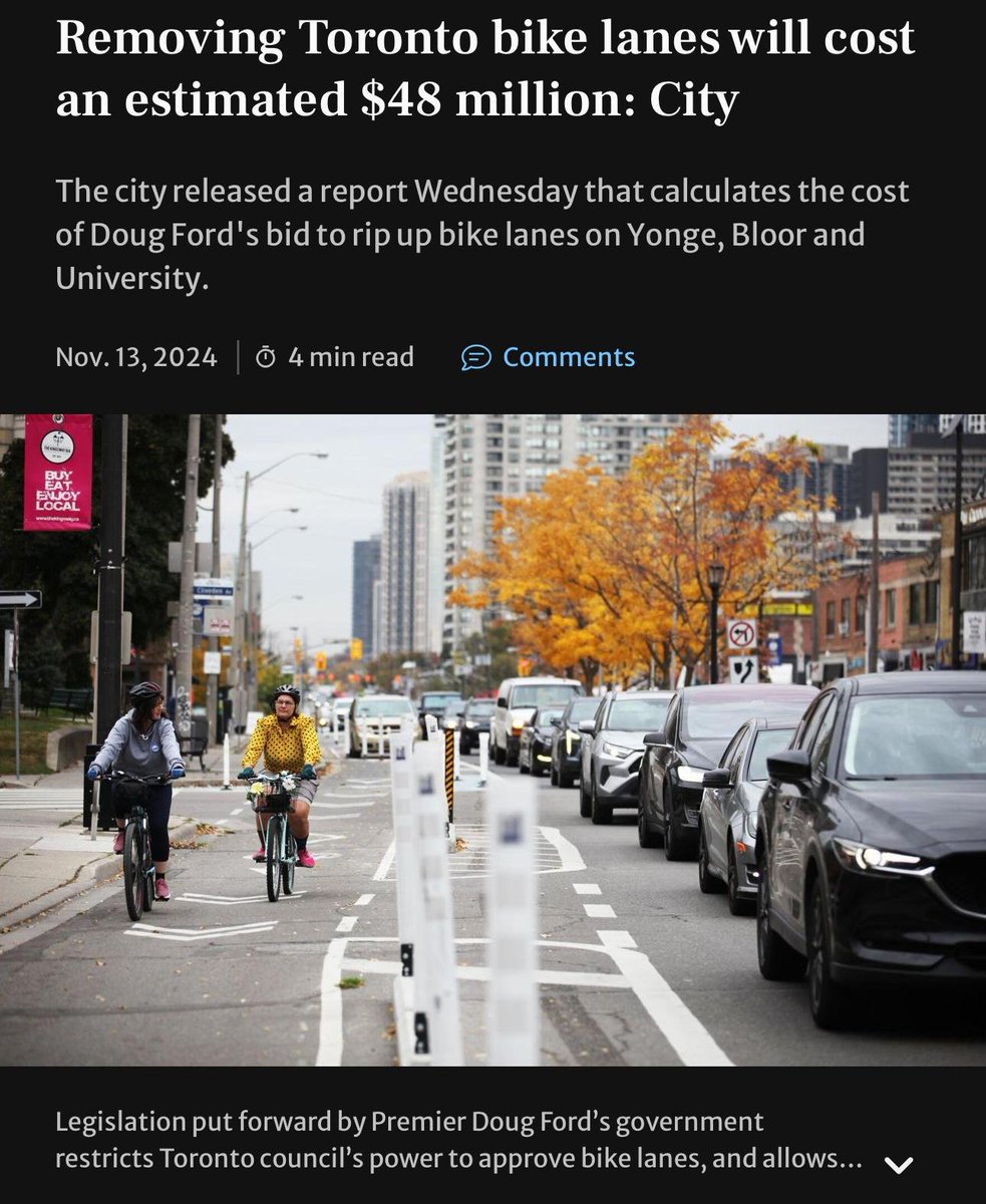 He ripped up trees. He ripped up bike lanes. Record ERs closed. Hallway medicine worsened. $27 million to install, $48 million to rip up. No respect for taxapayers. And he's cruising to a 3rd term in Ontario's election. Yours to Discover. <a href="/bcohenn/">Ben Cohen</a> 
thestar.com/news/gta/remov…