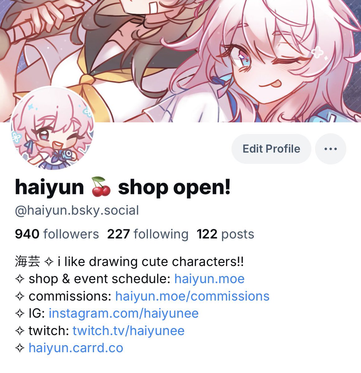 been posting to bsky as well lately!! 🦋