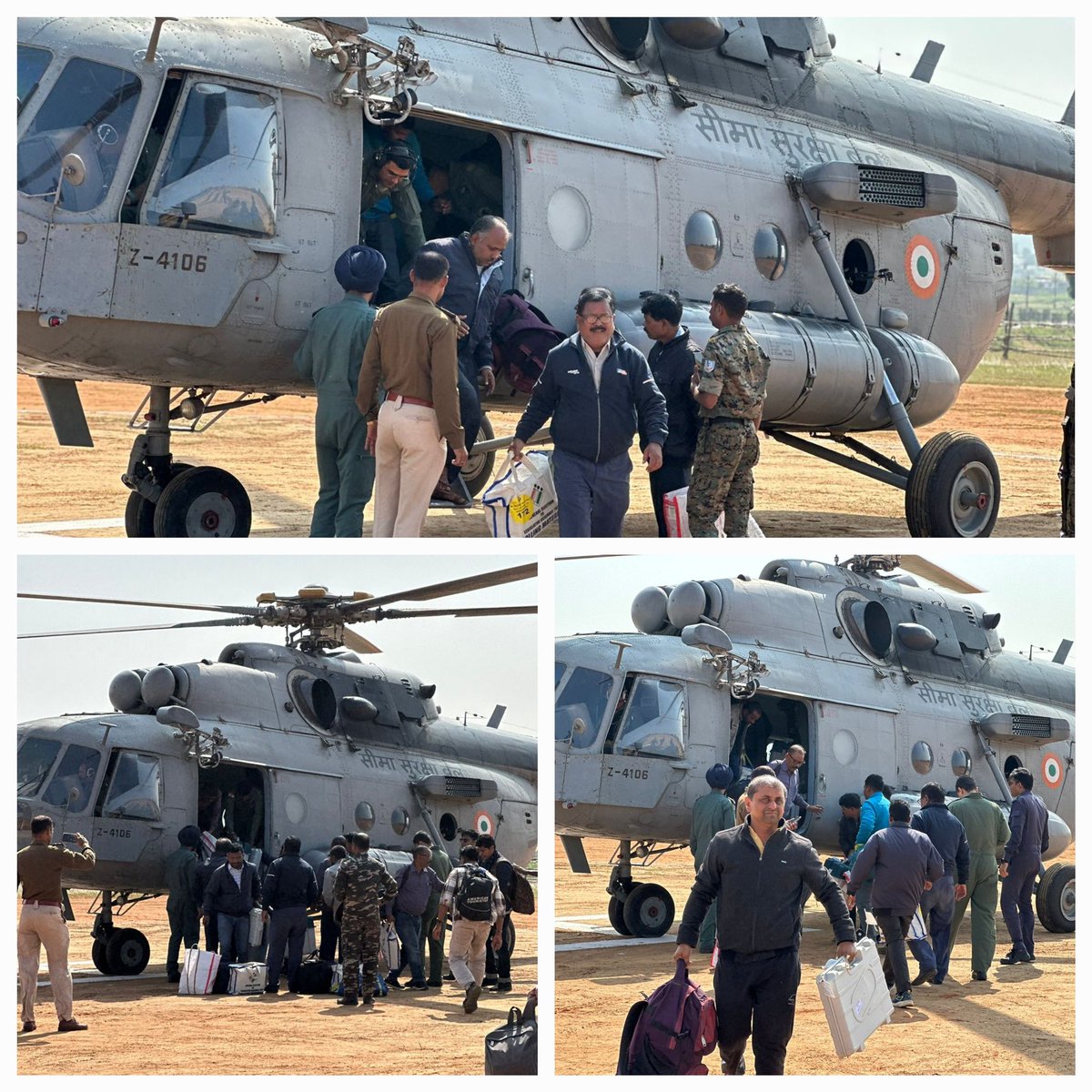 दूर दराज के क्षेत्रों से सुरक्षित लौटे हेलीकॉप्टर के माध्यम मतदान कर्मी...
<a href="/ceojharkhand/">Chief Electoral Officer, Jharkhand</a> <a href="/ECISVEEP/">Election Commission of India</a> <a href="/SpokespersonECI/">Spokesperson ECI</a>