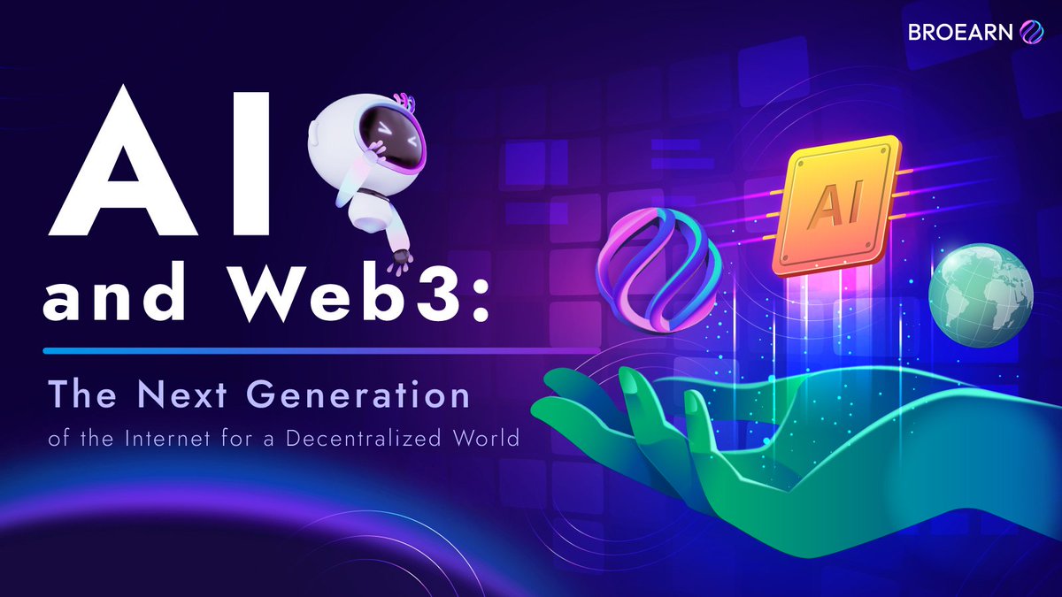 broearn's tweet photo. 🤖 #AI & #Web3: The Future Internet!🌐for a Decentralized World🚀

🎯 Personalized Experiences: AI customizes user experiences
⚙️ Efficiency: Automates tasks for internet efficiency
🔒 Security: AI enhances internet security

📍Read more: https://t.co/oorArBRTaX

#Crypto #bitcoin #Eth #FreeNfts