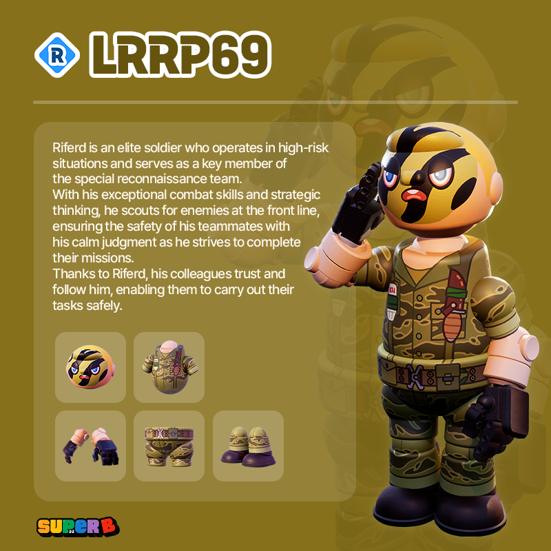 super_b_io's tweet photo. [Introducing #SuperB’s New Character #10]

Meet #frontlinehero Riferd, the elite soldier and key player in the special reconnaissance team. 🪖💥

Prepare to follow Riferd into the heart of battle in SuperB’s #Battle Royale and experience the strength of true leadership! https://t.co/0TffcVzfqU