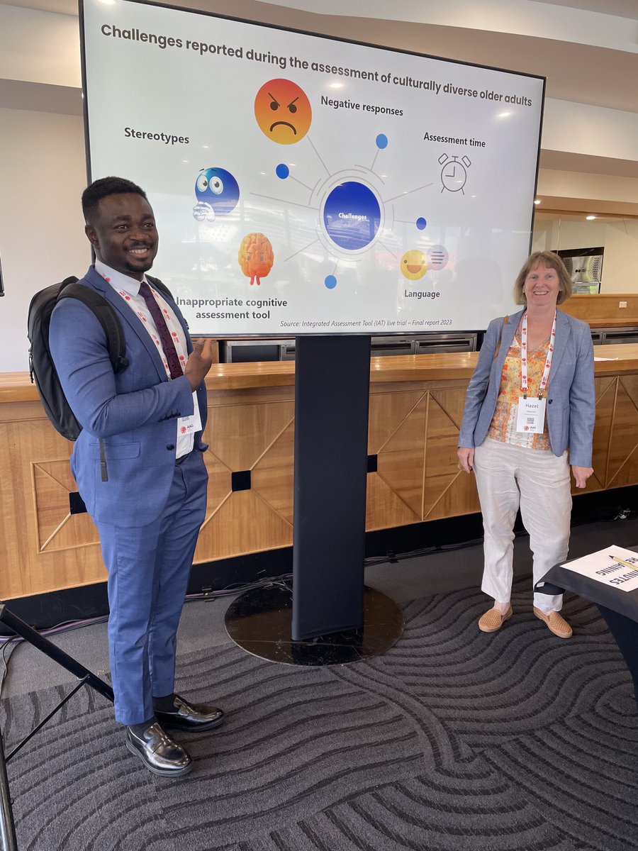 AAG conference in Hobart … great fun looking at CALD people and aged care assessment we need to do better #Joyce Siette #Tanya Linden #Samuel Dakey