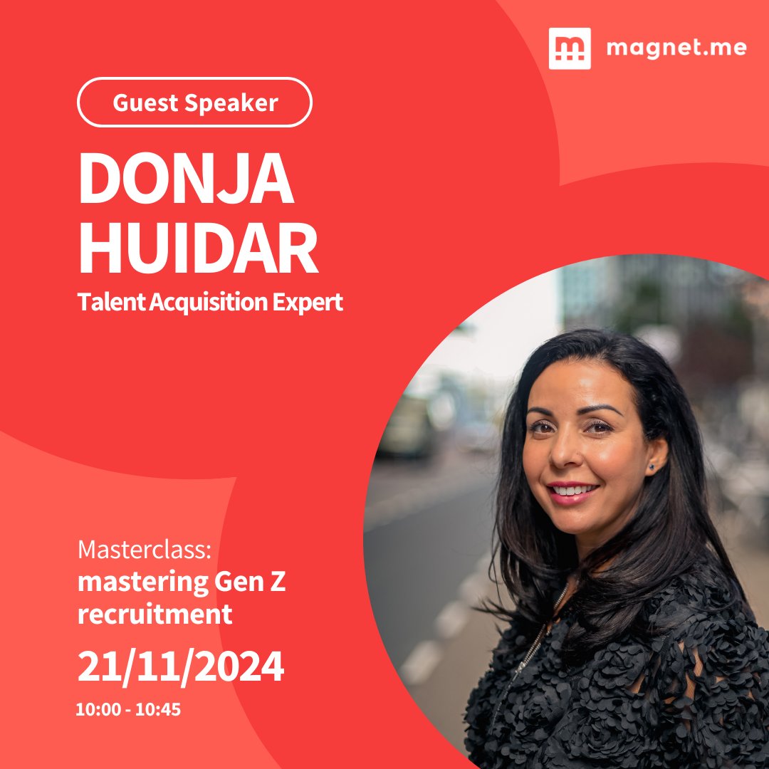 🚀 Ready to master Gen Z recruitment? Join me on Nov 21st as I reveal game-changing strategies at Magnet.Me's exclusive masterclass. DM for the link to sign up. Limited spots available! #FutureOfWork