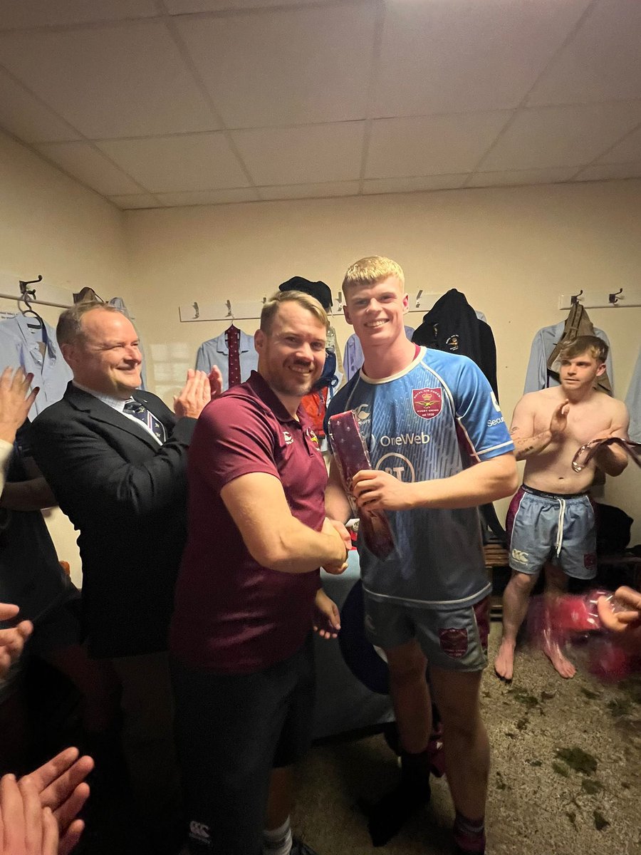 Spit968's tweet photo. Massive congratulations to Adam Ford, having coached him at U13 @NBRFC and with the RAF Academy system, I had the pleasure of presenting his Cap (tie) for representing the @RAFRugbyUnion in their draw against @RNRugby in the U23 IS Championship. @TugWilson3 @02Boldy @Fordyrugby https://t.co/V9Y4CNcXI7