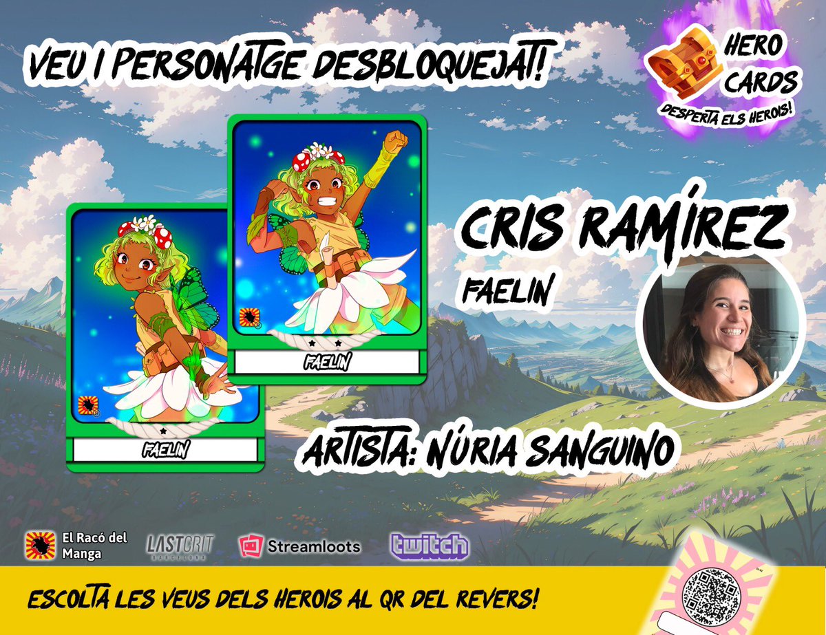 🔊 El Racó del Manga (@racomanga) on Twitter photo 🔴 CARTA DESBLOQUEJADA 🔴
L'actriu de <a href="/DoblatgeCatala/">Doblatge en català</a> <a href="/cris_rd94/">Cristina Ramírez</a> posa la veu a la fada FAELIN a les "Hero Cards" del <a href="/RacoManga/">🔊 El Racó del Manga</a>. Direcció de <a href="/atrifol73/">Albert Trifol</a>. Carta dissenyada per <a href="/Nusanguino/">Nuria Sanguino</a>. Ja disponible en versió virtual a <a href="/streamlootsES/">Streamloots ES</a>.
👉 COFRES: goo.su/A1JlzK6 🔴 CARTA DESBLOQUEJADA 🔴
L'actriu de <a href="/DoblatgeCatala/">Doblatge en català</a> <a href="/cris_rd94/">Cristina Ramírez</a> posa la veu a la fada FAELIN a les "Hero Cards" del <a href="/RacoManga/">🔊 El Racó del Manga</a>. Direcció de <a href="/atrifol73/">Albert Trifol</a>. Carta dissenyada per <a href="/Nusanguino/">Nuria Sanguino</a>. Ja disponible en versió virtual a <a href="/streamlootsES/">Streamloots ES</a>.
👉 COFRES: goo.su/A1JlzK6